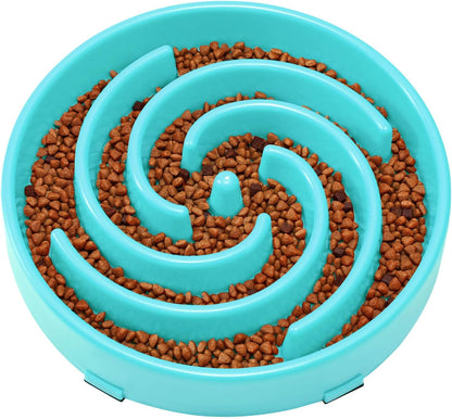 Slow Feeder Bowl for Large and Medium Dogs - Anti-Gulping Design to Prevent Bloating and Choking